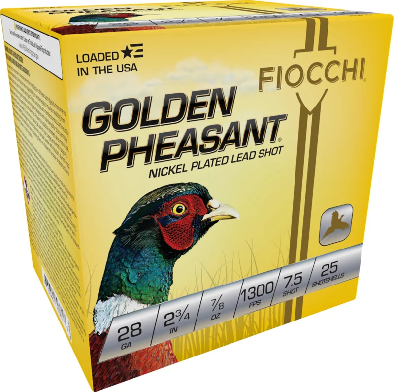 The Ultimate Firearm Destination in Louisiana - near Alexandria LA Fiocchi 28GP75 Golden Pheasant Extrema 28Gauge 2.75" 7/8oz 7.5Shot 25 Per Box/10 Case