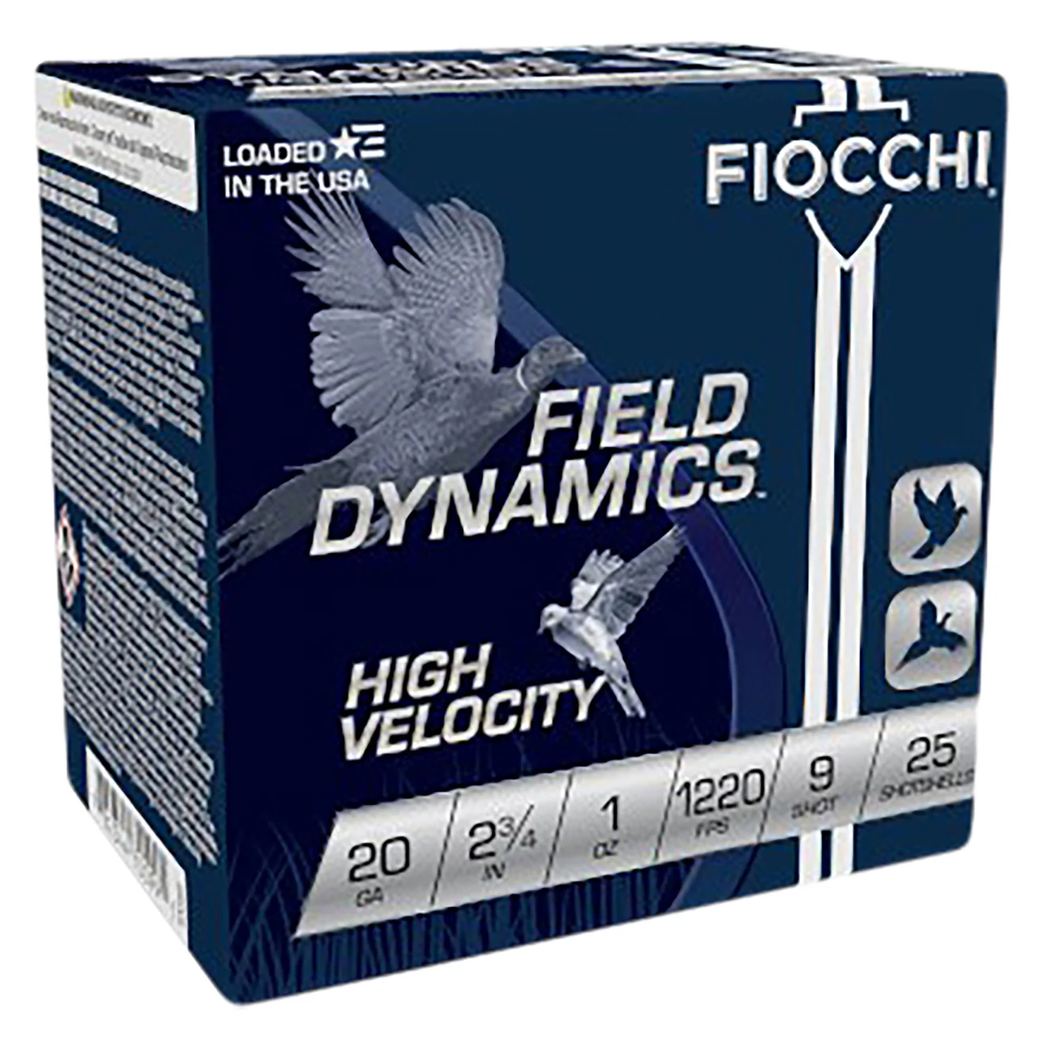 The Ultimate Firearm Destination in Louisiana - near Alexandria LA Fiocchi 20HV9 Field Dynamics High Velocity 20Gauge 2.75" 1oz 9Shot 25 Per Box/10 Case