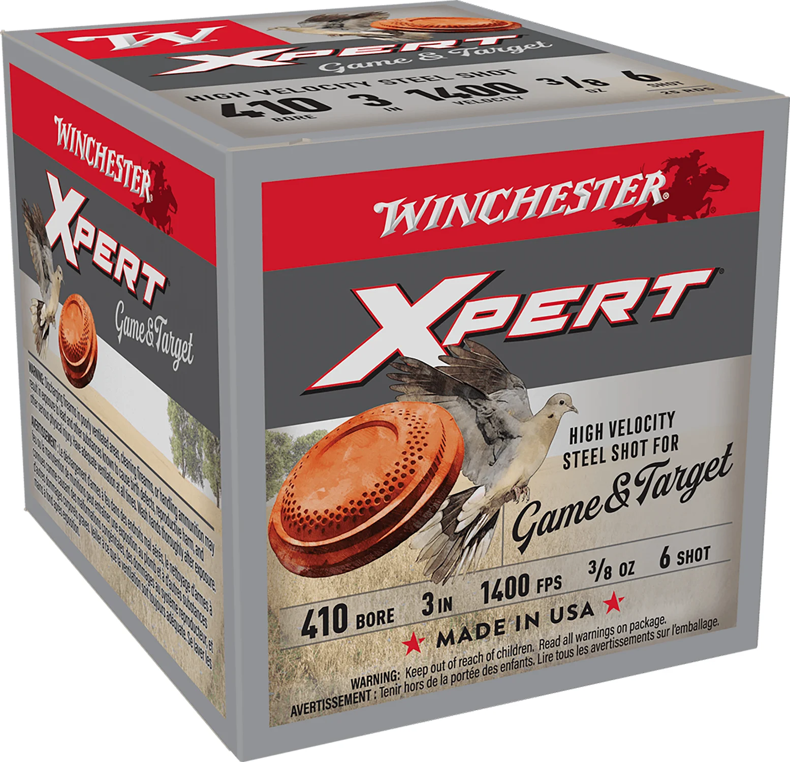 The Ultimate Firearm Destination in Louisiana - near Alexandria LA Winchester Ammo WE413GT6 Super X Xpert High Velocity 410Gauge 3" 3/8oz 6Shot 25 Per Box/10 Case