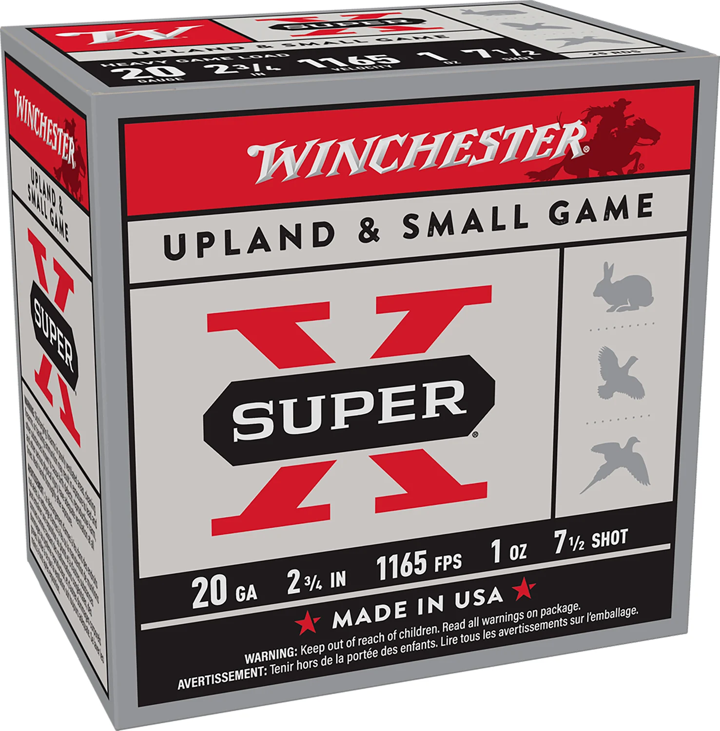 The Ultimate Firearm Destination in Louisiana - near Alexandria LA Winchester Ammo XU20H7 Super X Heavy Game Load 20Gauge 2.75" 1oz 7.5Shot 25 Per Box/10 Case