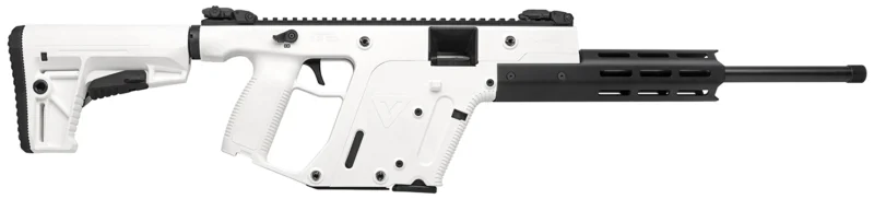 Kriss USA KV22CAP00 Vector CRB Gen2 Full Size 22 LR 10+1 Black Nitride Threaded Barrel, Alpine Cerakote Picatinny Rail Aluminum Receiver, Alpine White 6 Position Collapsible Synthetic Stock, Alpine Po
