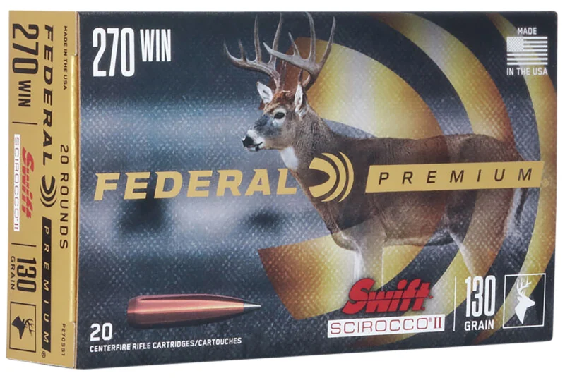 The Ultimate Firearm Destination in Louisiana - near Alexandria LA Federal P270SS1 Premium 270Win 130gr Swift Scirocco II 20 Per Box/10 Case