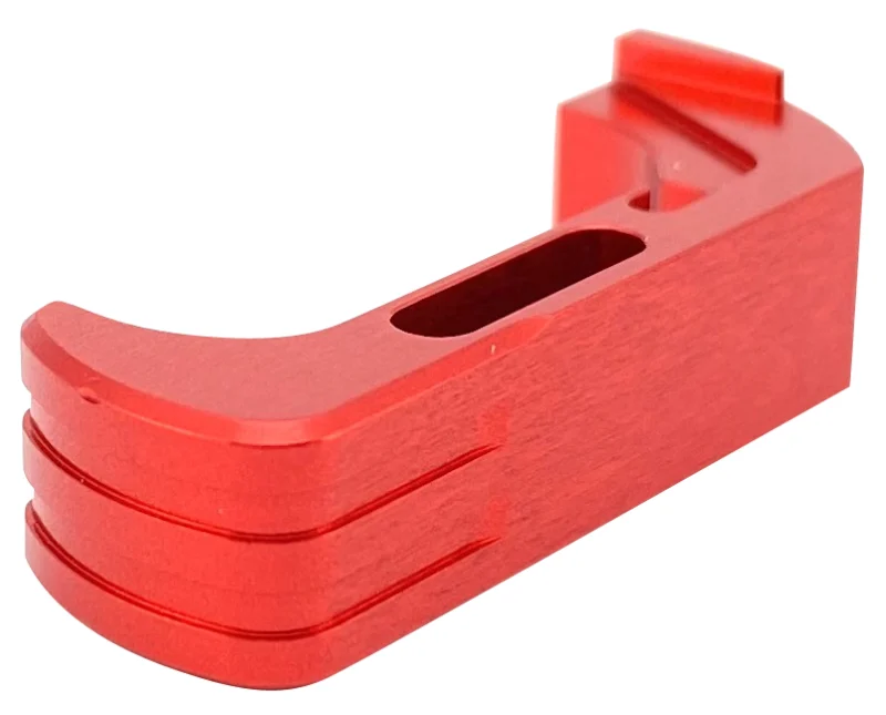 The Ultimate Firearm Destination in Louisiana - near Alexandria LA Cross Armory CRG5MCRD Mag Catch Extended Compatible w/Glock Gen4-5 Red Anodized Aluminum