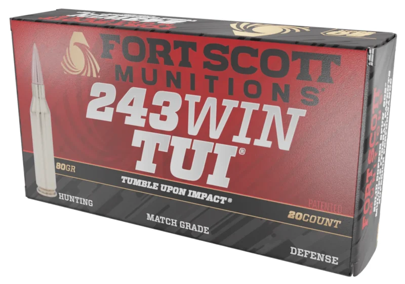 Fort Scott Munitions .243 Winchester 80gr Brass – 20rd