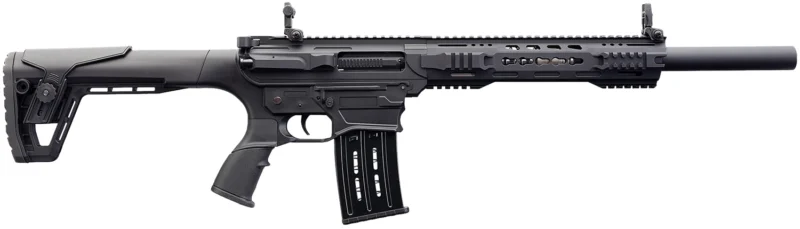Charles Daly 930191 AR 12T Full Size Frame 12 Gauge Semi-Auto 3" 5+1 18.50" Black Steel Barrel, Black Aluminum Receiver, Black Synthetic Stock w/Adj Comb, Black Polymer Grip