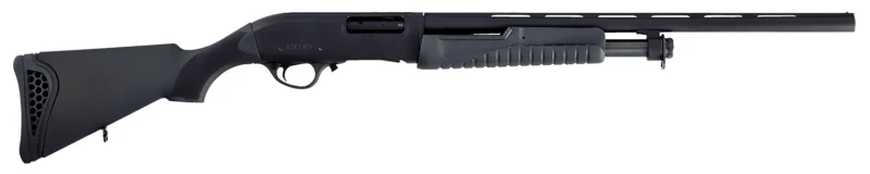 Escort HEFH2022051Y Field Hunter Youth 20 Gauge Pump 3" 4+1 22" Black Chrome Vent Rib Barrel, Black Anodized Grooved Aluminum Receiver, Fixed Black Synthetic Stock, Right Hand