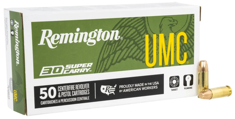 The Ultimate Firearm Destination in Louisiana - near Alexandria LA Remington Ammunition R20015 UMC 30SuperCarry 100gr Full Metal Jacket 50 Per Box/20 Case