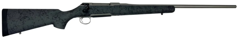 Sauer S1HSGP65P 100 6.5 PRC Caliber with 4+1 Capacity, 24" Barrel, Gray Cerakote Metal Finish & Gray Black Webbed Fixed HS Precision Stock Right Hand (Full Size)