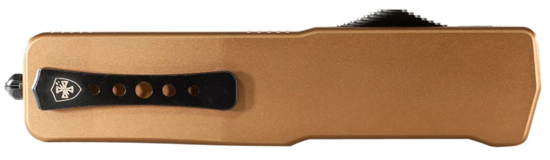 The Ultimate Firearm Destination in Louisiana - near Alexandria LA Templar Knife LAAB121 Premium LW Large 3.50" OTF Dagger Plain Black Oxide Stonewashed Powdered D2 Steel Blade, 5.25" Bronze Anodized Aluminum Handle