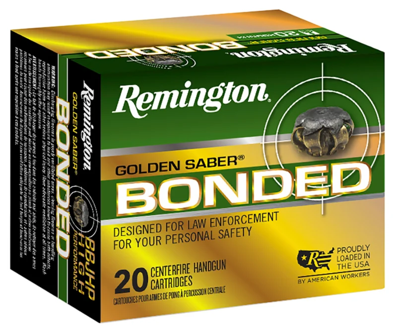 The Ultimate Firearm Destination in Louisiana - near Alexandria LA Remington Ammunition R21368 Golden Saber Bonded 10mmAuto 180gr Bonded Brass Jacketed Hollow Point 20 Per Box/25 Case