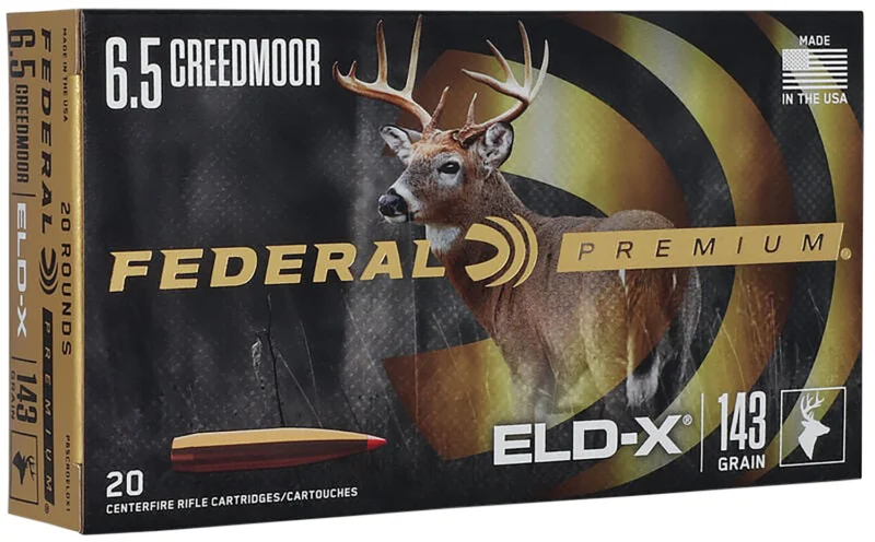 Federal 6.5 Creedmoor 143gr ELD-X Brass – 20rd