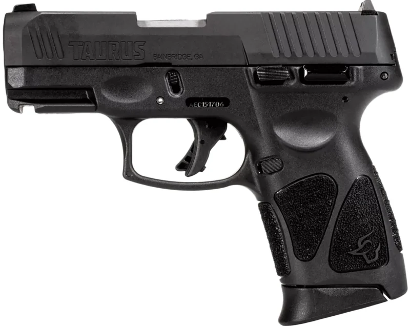Taurus 1G3C4031 G3C Compact Frame 40 S&W 10+1 3.26" Matte Stainless Steel Barrel, Matte Black Tenifer Serrated Steel Slide, Black Polymer Frame w/Picatinny Rai,l Black Polymer Grip, Right Hand