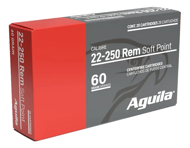 Aguila .22-250 Remington 60gr Brass – 20rd