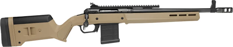 Savage Arms 58194 110 Scout Full Size 450 Bushmaster 5+1 16.50" Matte Black Threaded Barrel, Picatinny Rail Carbon Steel Receiver, Flat Dark Earth Magpul Hunter Synthetic Stock,