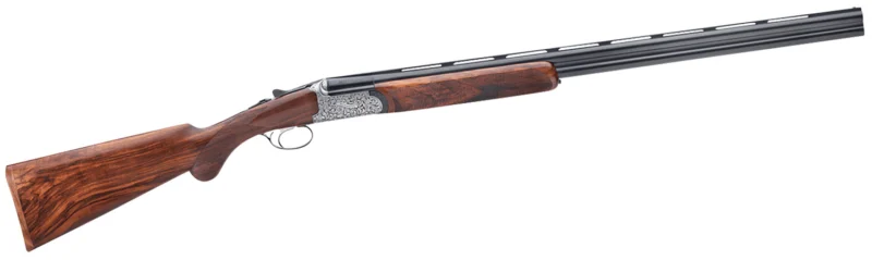 The Ultimate Firearm Destination in Louisiana - near Alexandria LA Rizzini USA 41012029 Round Body EM Full Size 20 Gauge Break Action 2rd 29" Vent Rib Barrel, Coin Anodized Silver Receiver, Fixed w/Prince of Whales Grip Grade III Turkish Walnut Stock