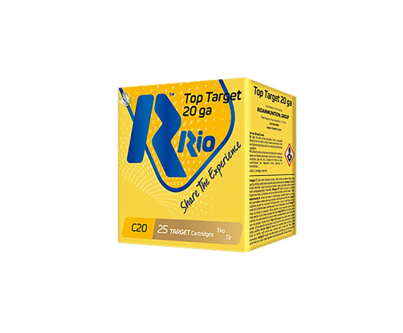 The Ultimate Firearm Destination in Louisiana - near Alexandria LA Rio Ammunition TT2075 Top Target 20Gauge 2.75" 7/8oz 7.5Shot 25 Per Box/10 Case