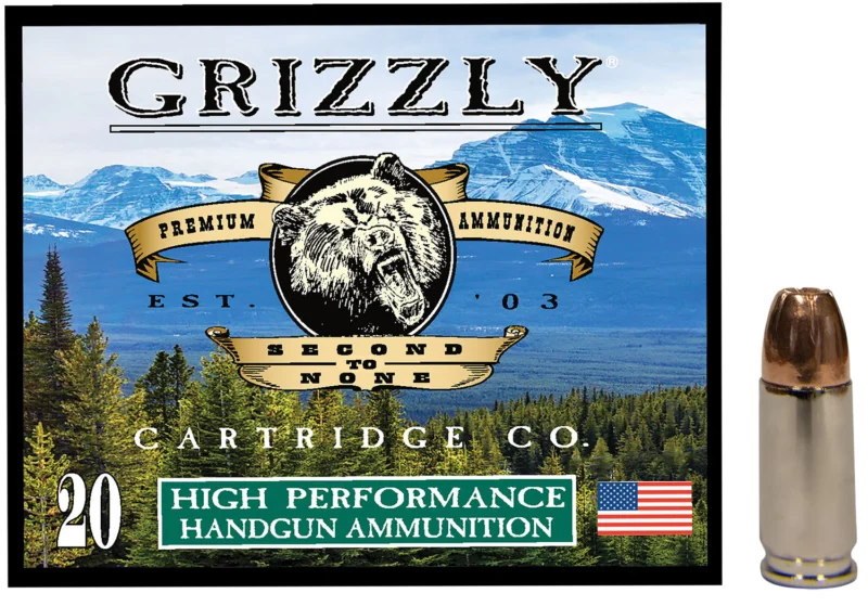 Grizzly-Ammo 9mm Luger 115gr JACKETED HOLLOW POINT – 20rd