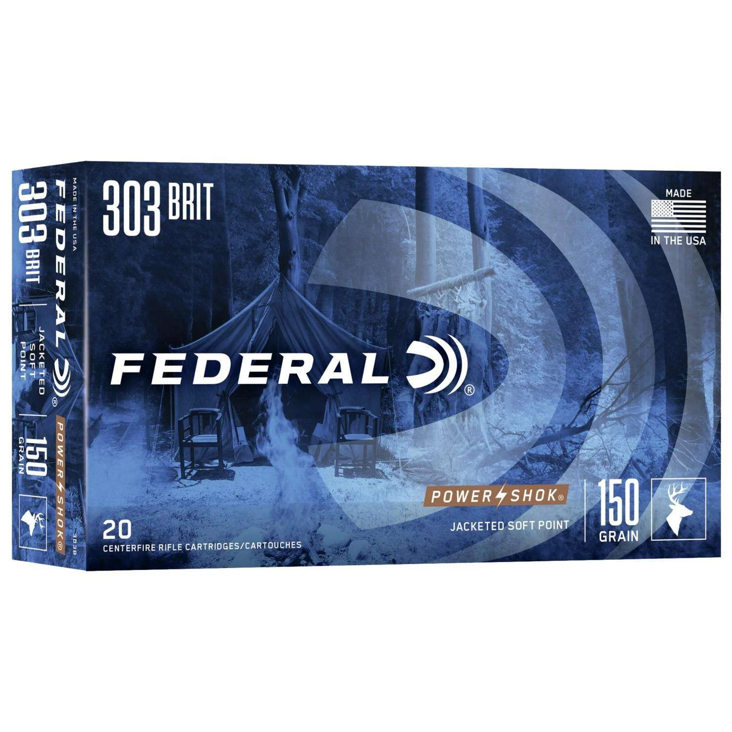 Federal .303 British 150gr Brass – 20rd