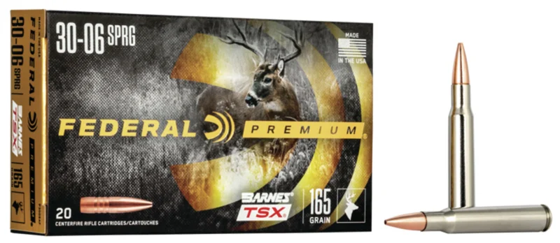 Federal .30-06 Springfield 165gr TSX Brass – 20rd