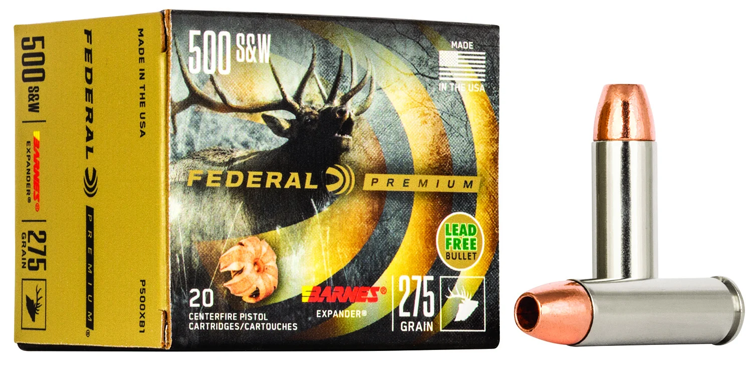 The Ultimate Firearm Destination in Louisiana - near Alexandria LA Federal P500XB1 Premium 500S&W Mag 275gr Barnes Expander BRX 20 Per Box/10 Case