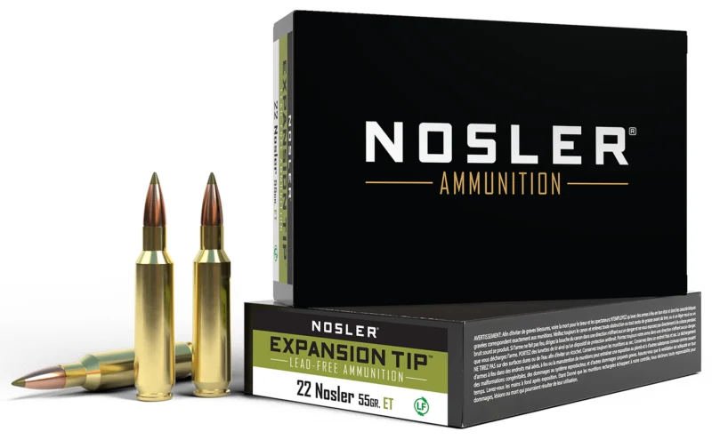 Nosler .22 Nosler 55gr E-TIP LEAD-FREE Brass – 20rd