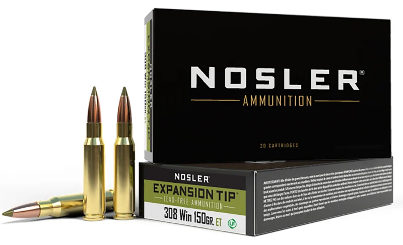 Nosler .308 Winchester 150gr E-TIP LEAD-FREE Brass – 20rd