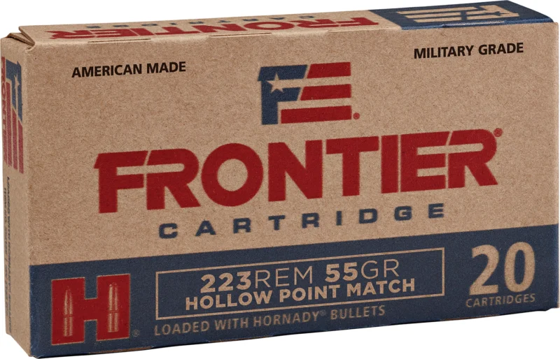 The Ultimate Firearm Destination in Louisiana - near Alexandria LA Frontier Cartridge FR140 Military Grade Centerfire Rifle 223Rem 55gr Hollow Point Match 20 Per Box/25 Case