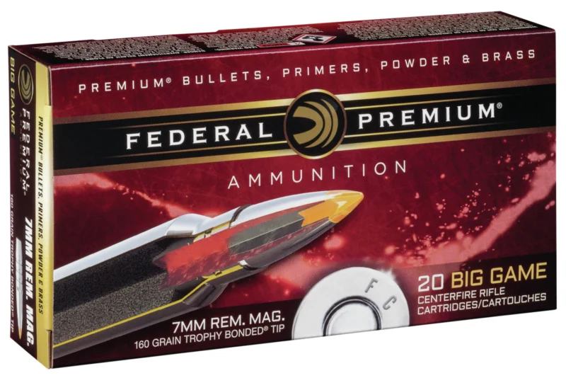 The Ultimate Firearm Destination in Louisiana - near Alexandria LA Federal PR7TT1 Premium 7mmRemMag 160gr Trophy Bonded Tip 20 Per Box/10 Case