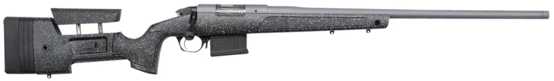 Bergara Rifles BPR2065MC Premier HMR Pro 6.5 Creedmoor 5+1 24" Threaded Barrel, Tactical Gray Cerakote, Black with Gray Fleck Stock