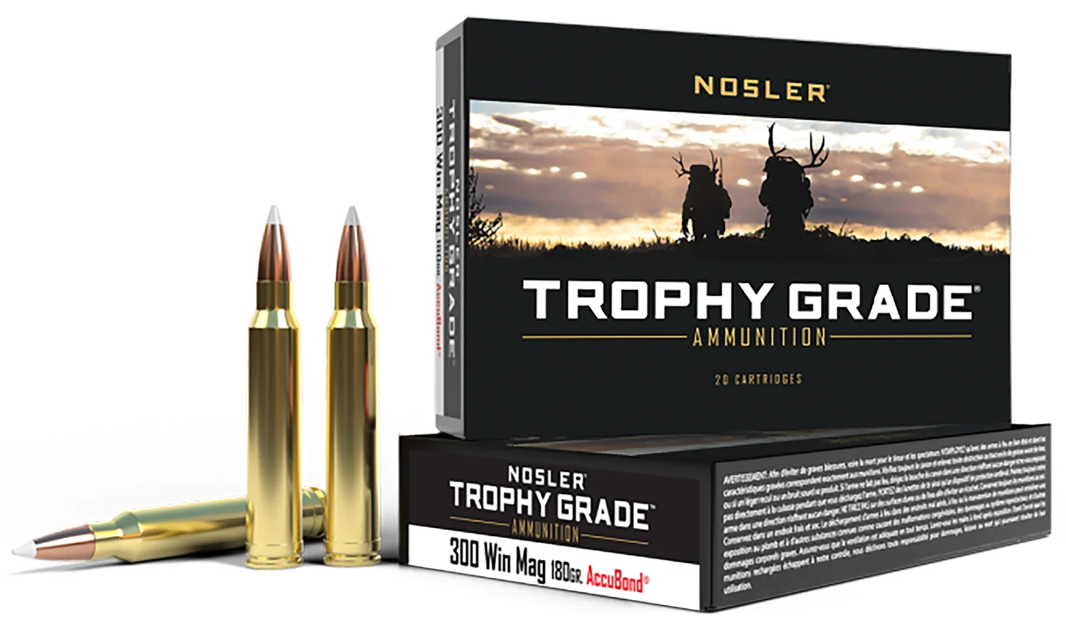 nosler .300 Win Mag 180gr ACCUBOND – 20rd