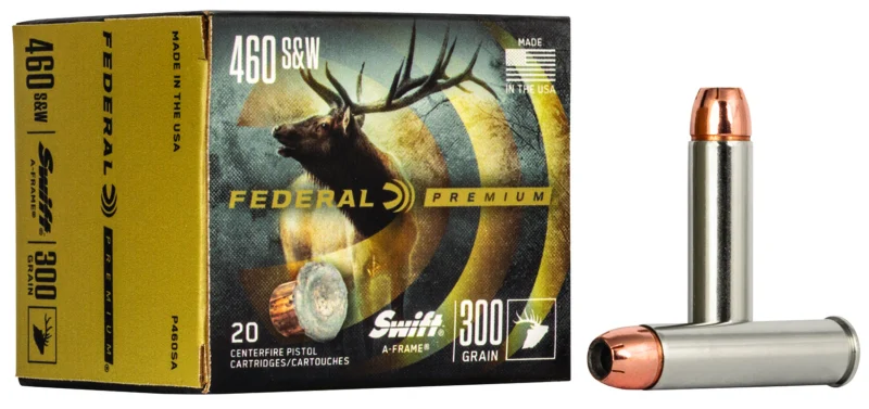Federal .460 S&W Magnum 300gr Nickel-Plated Brass – 20rd
