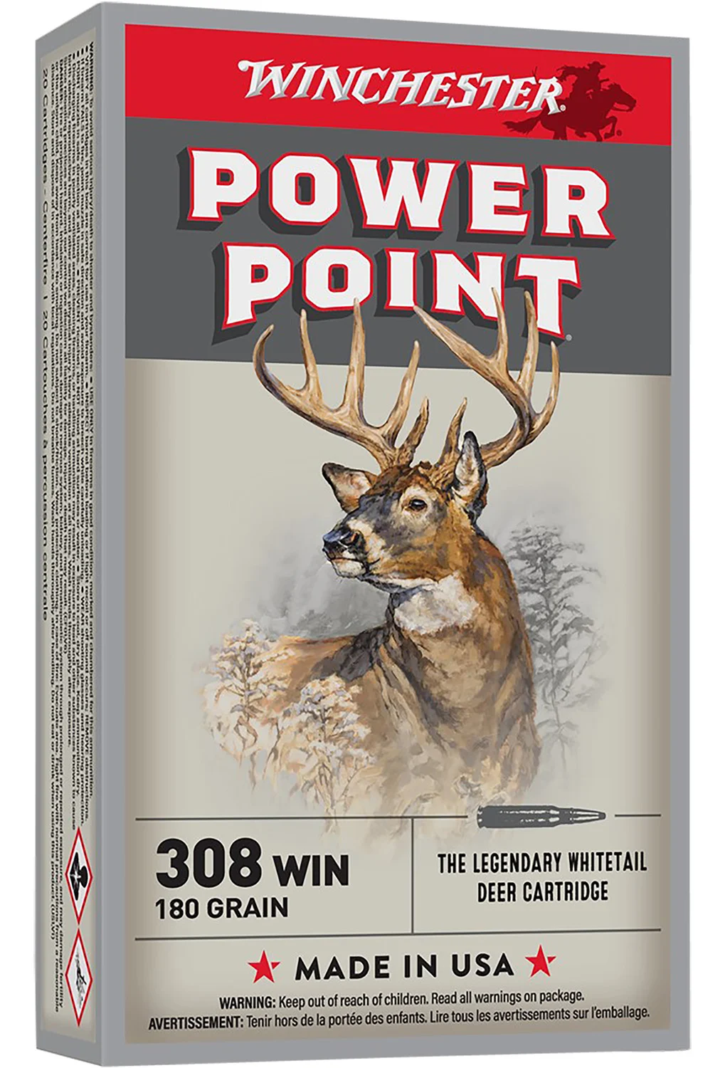 Winchester .308 Winchester 180gr Brass – 20rd