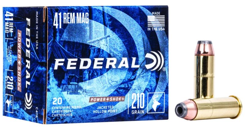 Federal .41 Rem Mag 210gr JHP Brass – 20rd