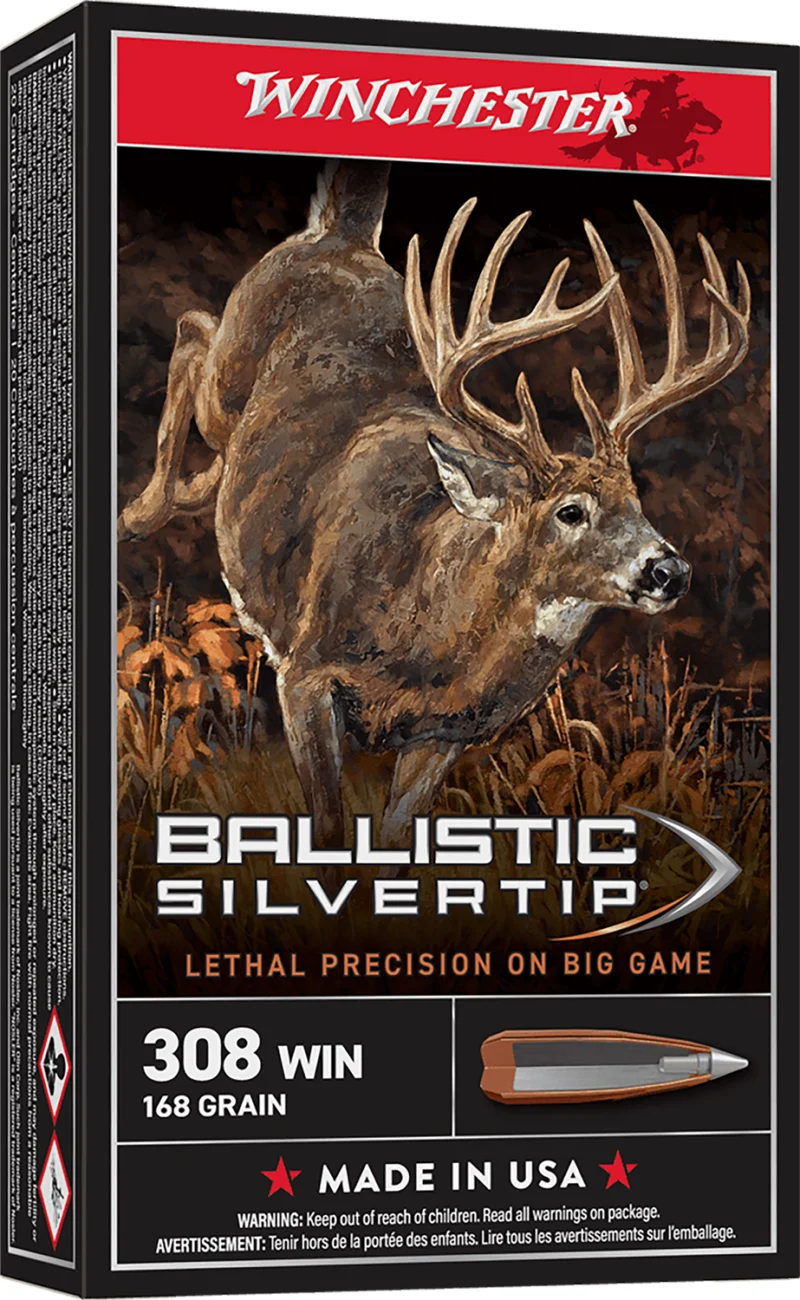 The Ultimate Firearm Destination in Louisiana - near Alexandria LA Winchester Ammo SBST308A Ballistic Silvertip 308Win 168gr Rapid Controlled Expansion Polymer Tip 20 Per Box/10 Case