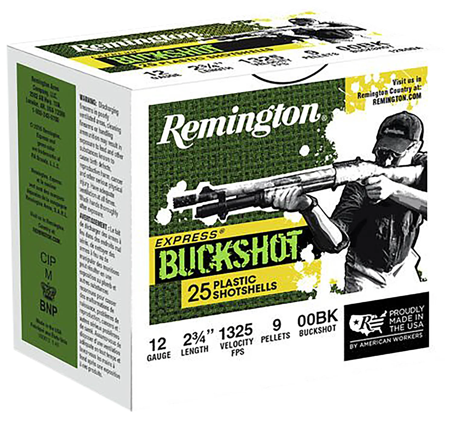 The Ultimate Firearm Destination in Louisiana - near Alexandria LA Remington Ammunition 20411 Express Buckshot 12Gauge 2.75" 00Buck Shot 25 Per Box/10 Case