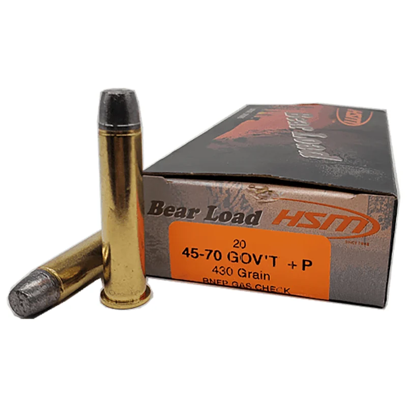 HSM .45-70 Government 430gr Brass – 20rd