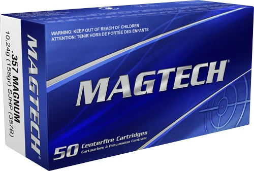 Mag-Tech .357 Magnum 158gr Brass – 50rd