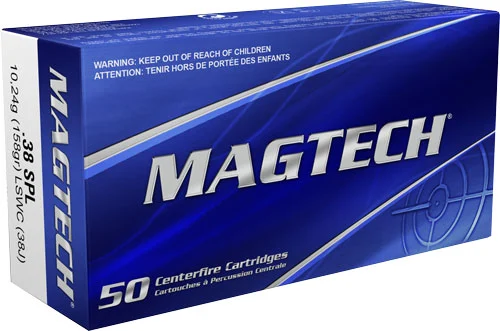 Mag-Tech .38 Special 158gr SWC Brass – 50rd