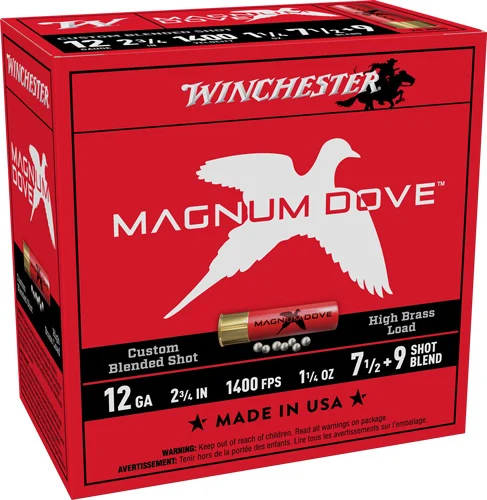 The Ultimate Firearm Destination in Louisiana - near Alexandria LA WINCHESTER MAGNUM DOVE 12GA - 2.75" 1400FPS #7.5&9 25RD