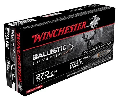 The Ultimate Firearm Destination in Louisiana - near Alexandria LA WINCHESTER SUPREME 270 WSM - 150GR SILVER TIP 20RD 10BX/CS