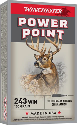 Winchester .243 Winchester 100gr JSP Brass – 20rd