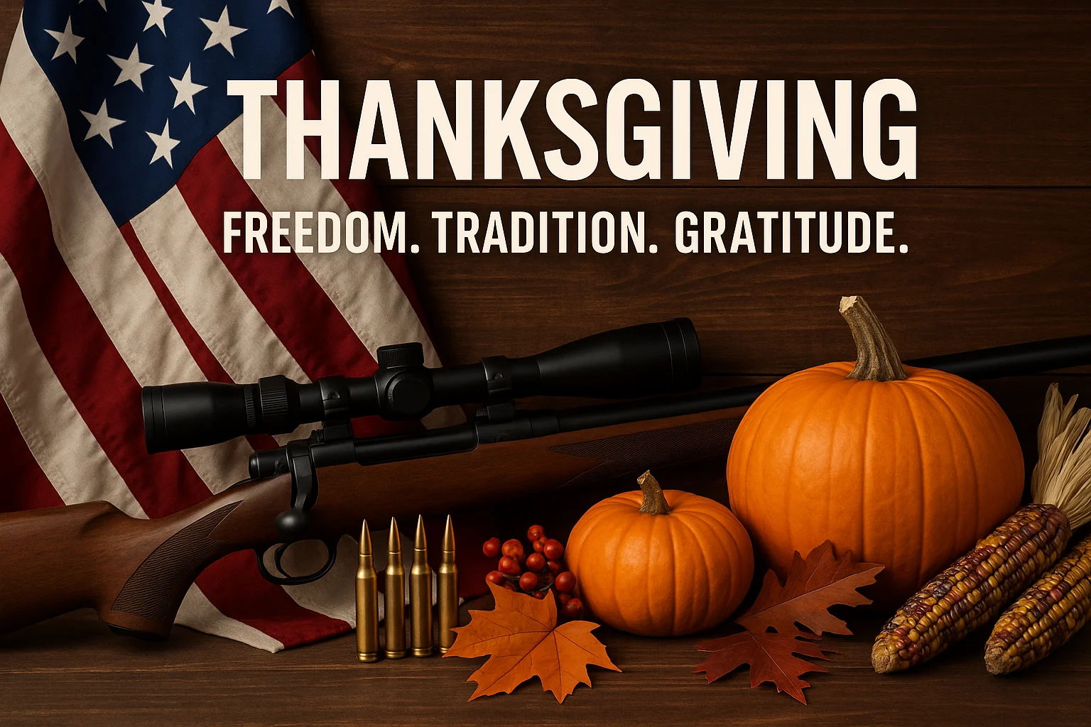 Thanksgiving Louisiana gun rights Second Amendment hunting tradition small business message