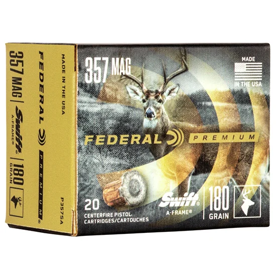 Federal .357 Magnum 180gr BONDED Nickel-Plated Brass – 20rd