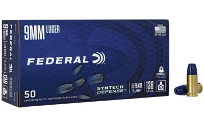 Federal 9mm Luger 138gr Brass – 50rd