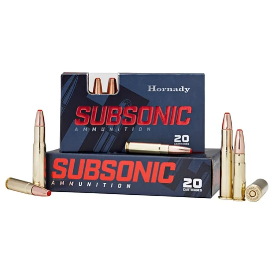 Hornady .450 Bushmaster 395gr SUBSONIC Brass – 20rd
