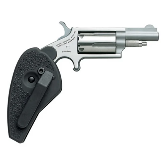 NAA MINI REVOLVER 22MAG 1 1/8 SS HOLSTER GRIP