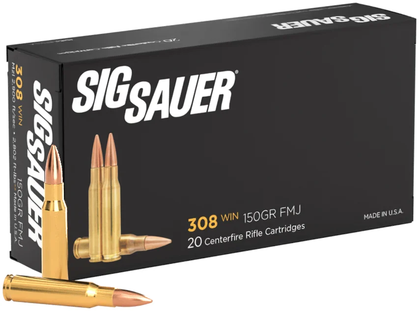 Sig Sauer .308 Winchester 150gr FMJ – 20rd