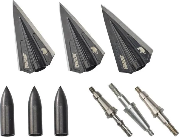 The Ultimate Firearm Destination in Louisiana - near Alexandria LA Bear Archery RazorHead VWS Single Bevel Broadhead Kit - Black