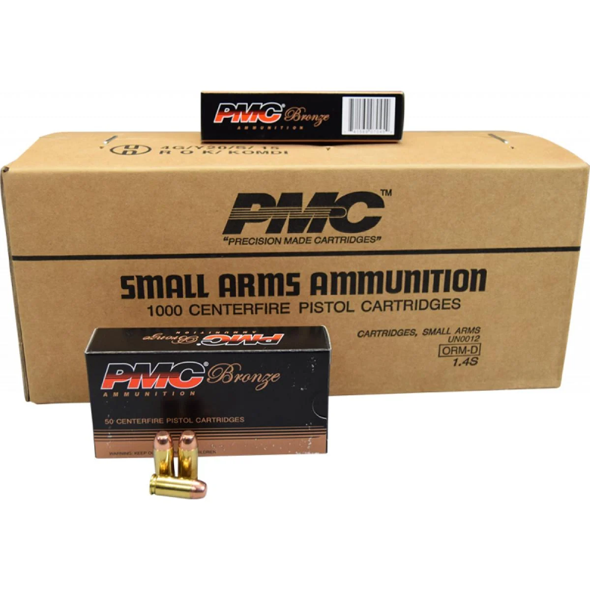 The Ultimate Firearm Destination in Louisiana - near Alexandria LA PMC Bronze 40 S&W Handgun Ammunition 180 gr FMJ 985 fps 1000/case (20 Boxes of 50)