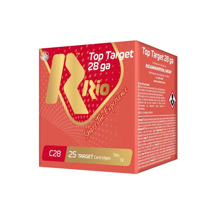 The Ultimate Firearm Destination in Louisiana - near Alexandria LA Rio Top Target Shotshells 28ga 2-3/4" 3/4oz 1300 fps #8 25/ct